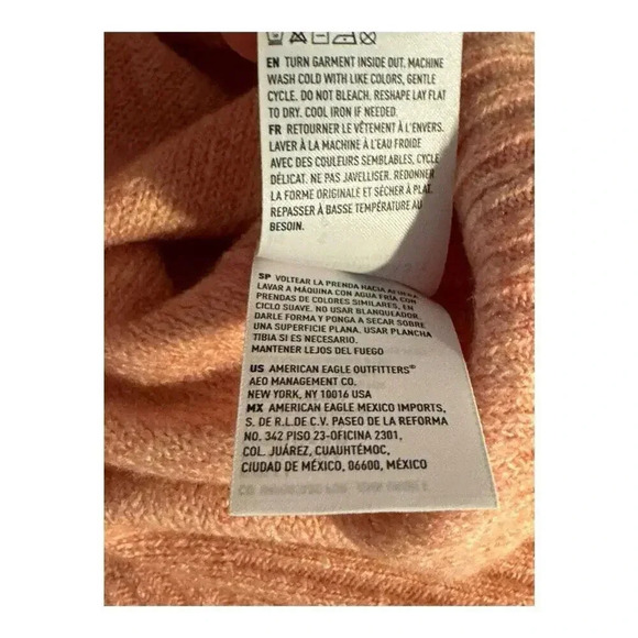 NEW American Eagle Women’s Small Pink Crewneck Oversized Comfy Sweater NWT - Picture 8 of 9